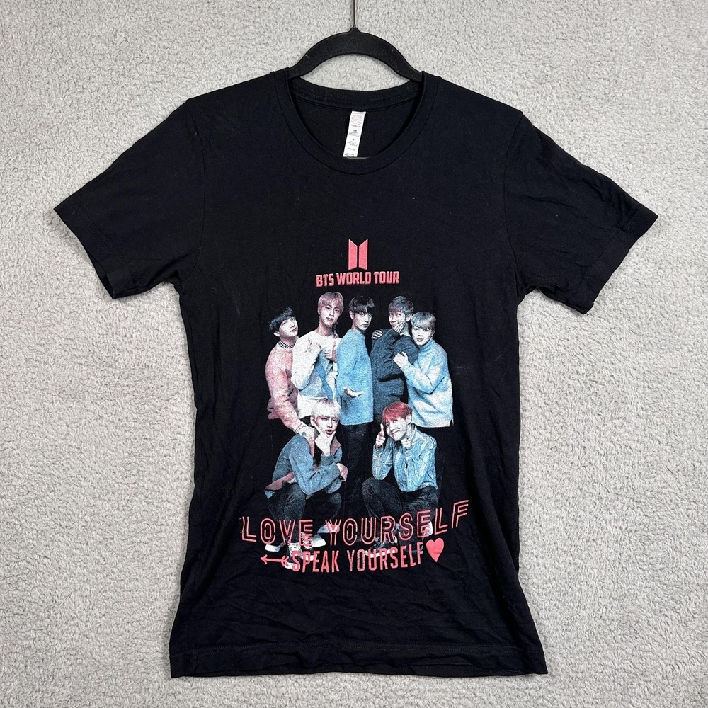 BTS World Tour Shirt‎ Womens XS Love Yourself Speak Yourself 2019 Concert Tour